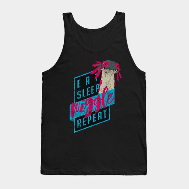 Eat. Sleep. WIGGLE. Repeat. - Vintage Tank Top by Margaretlewiso